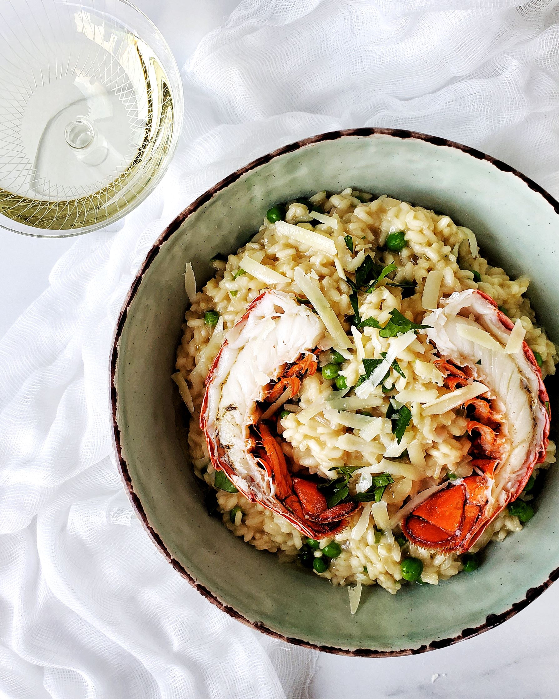 Easy Creamy Lobster Risotto